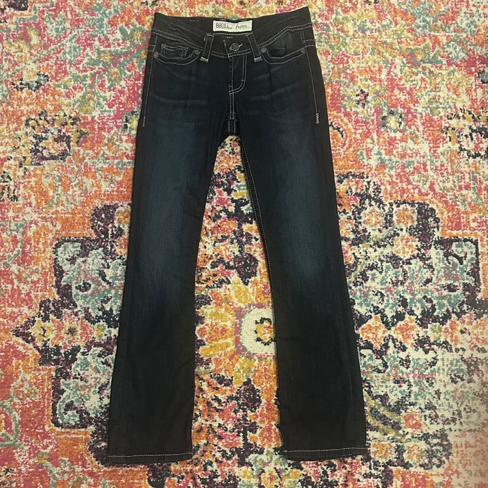 BKE Women's Dark Blue Boot Cut Jeans Payton
